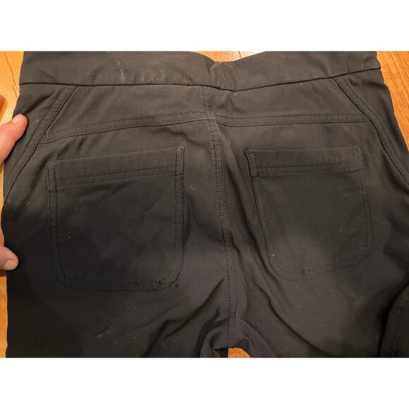 Athleta joggers black snap closure elastic at ankle back pockets women’s size 8 - Picture 12 of 13